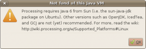 Screenshot-Not fond of this Java VM